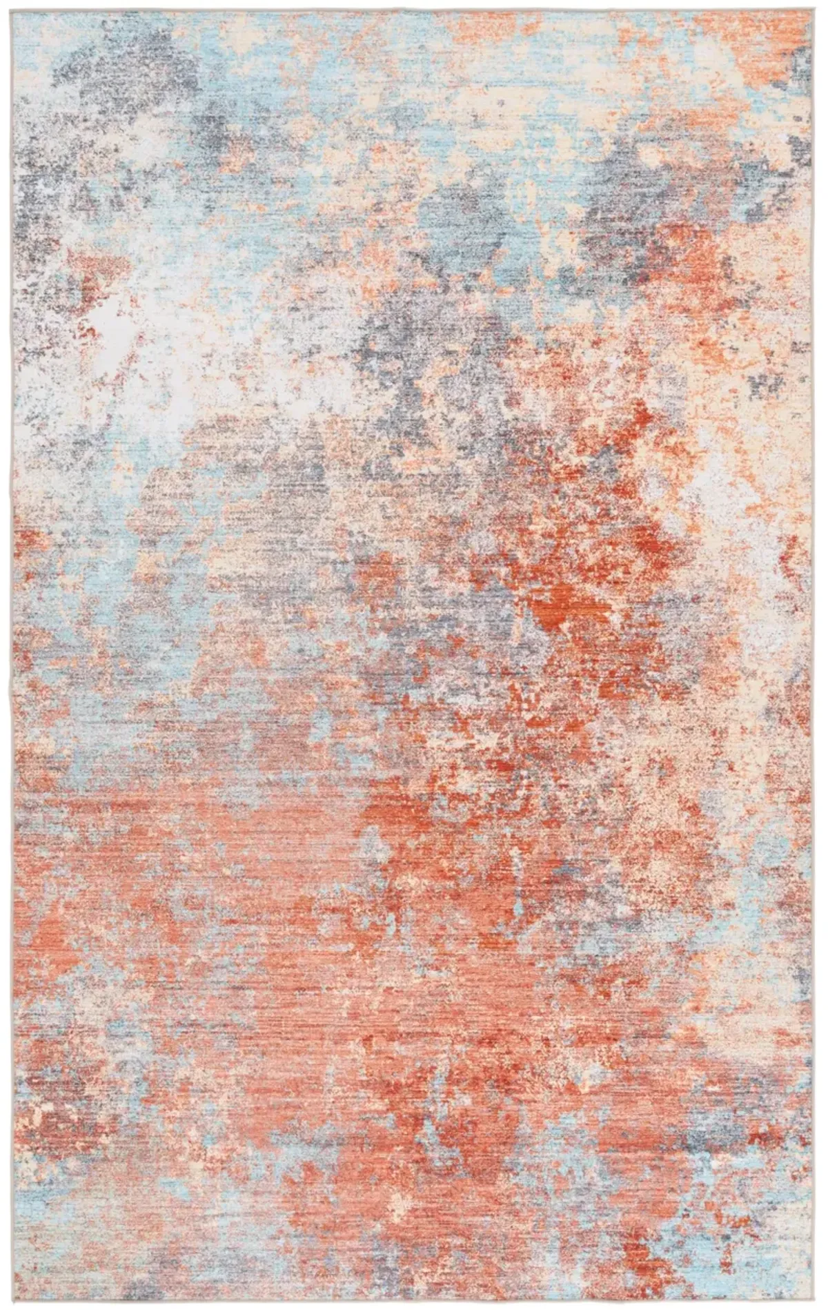 MALIBU 943 RUST  8' x 10' Large Rectangle Rug