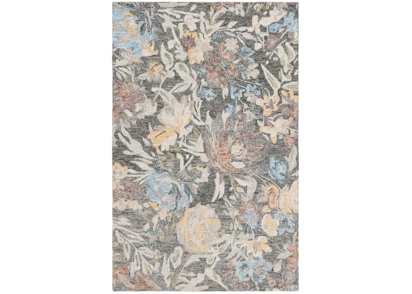 BLOSSOM 555 GREEN  6' x 9' Medium Rectangle Rug