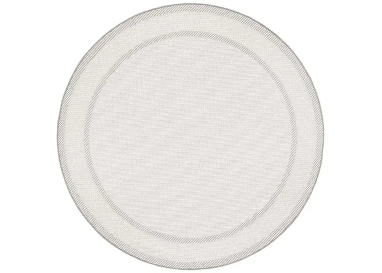 LAKESIDE 222 Grey 6'-7' X 6'-7' Round Round Rug