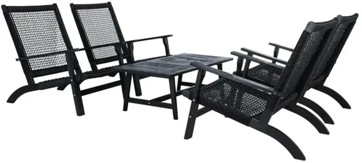 Deven Outdoor 5 Piece Coffee Set