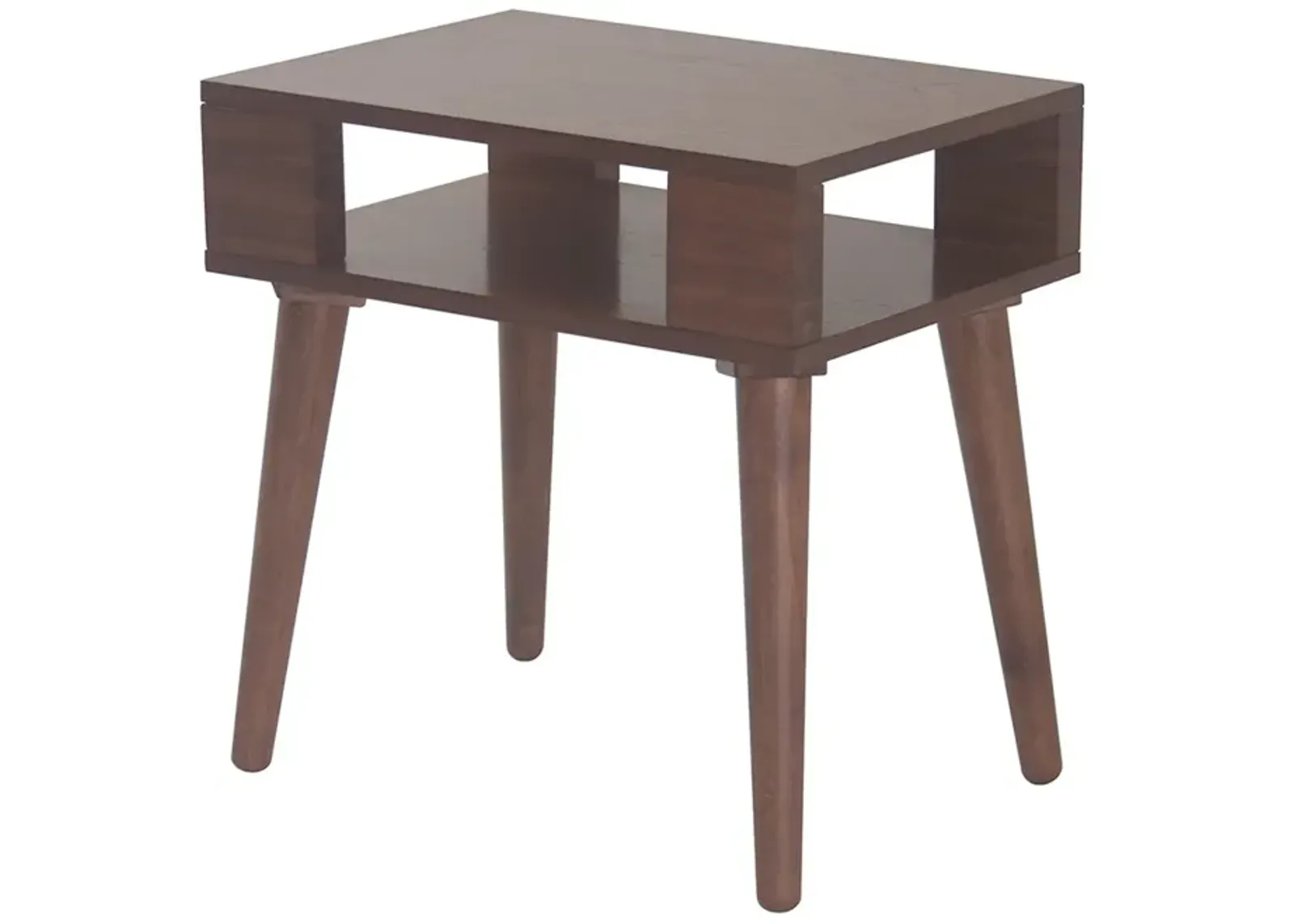 INK+IVY Jayce Pecan Mid Century Wood End table