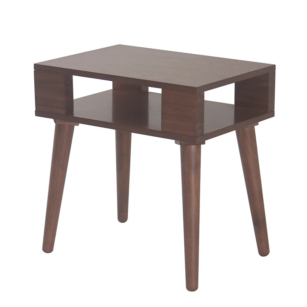 INK+IVY Jayce Pecan Mid Century Wood End table