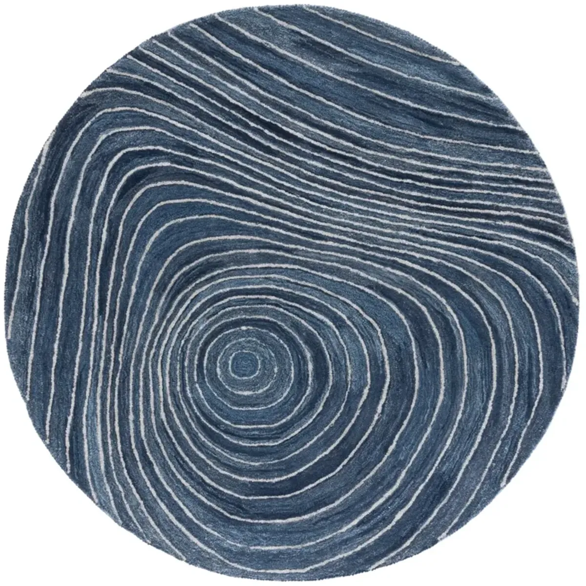 ABSTRACT 154 BLUE  6' x 6' Round Round Rug