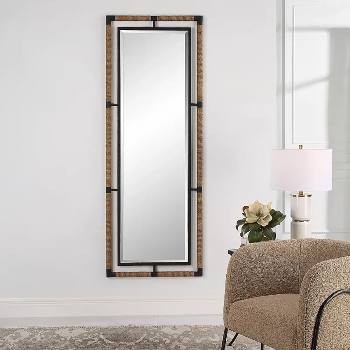 Melville Iron & Rope Tall Mirror