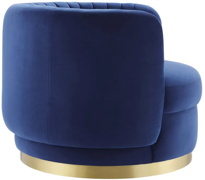 Embrace Tufted Performance Velvet Performance Velvet Swivel Chair