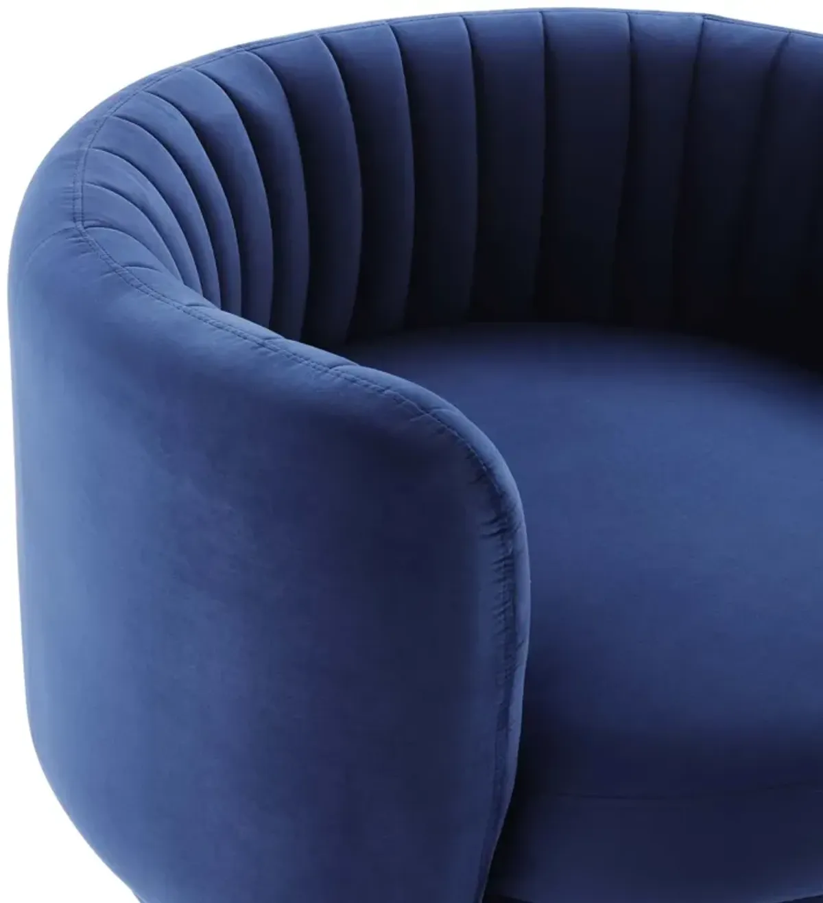 Embrace Tufted Performance Velvet Performance Velvet Swivel Chair