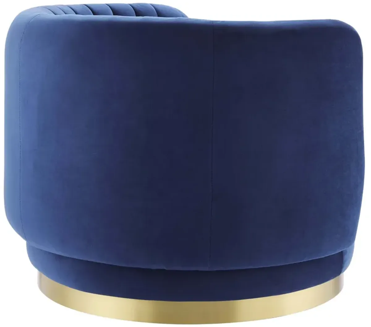 Embrace Tufted Performance Velvet Performance Velvet Swivel Chair