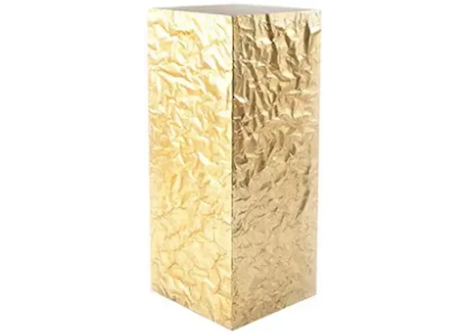 crumpled pedestal, gold, md