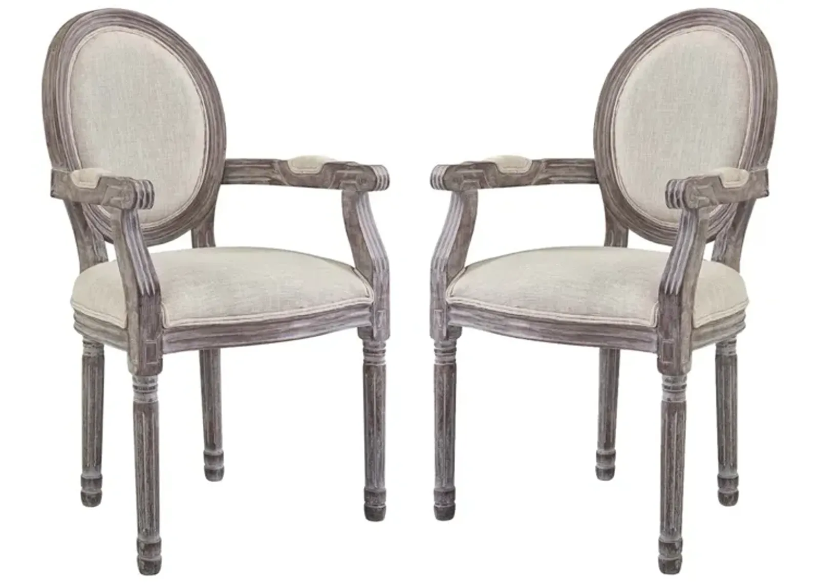 Emanate Dining Armchair Upholstered Fabric Set of 2