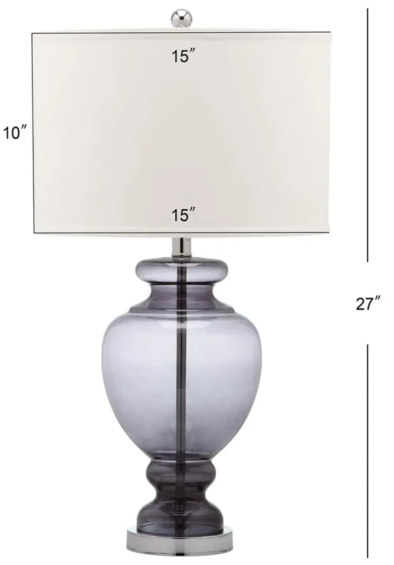 Morocco Grey 27-Inch H Glass Table Lamp - Set of 2