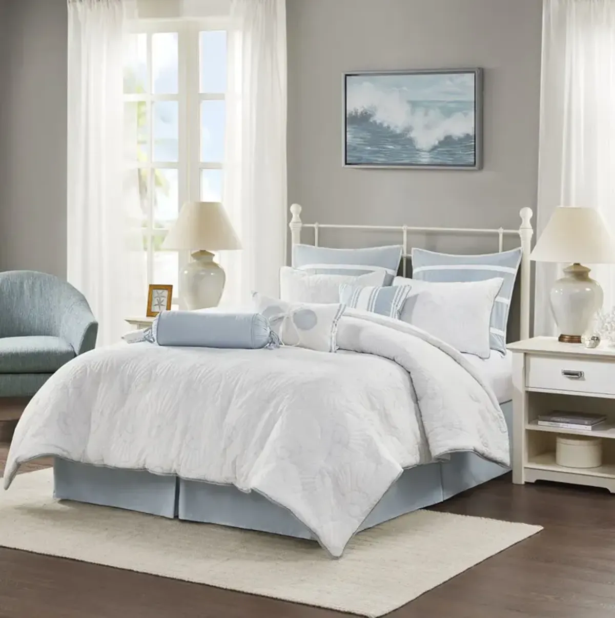 Harbor House Crystal Beach White Comforter Set