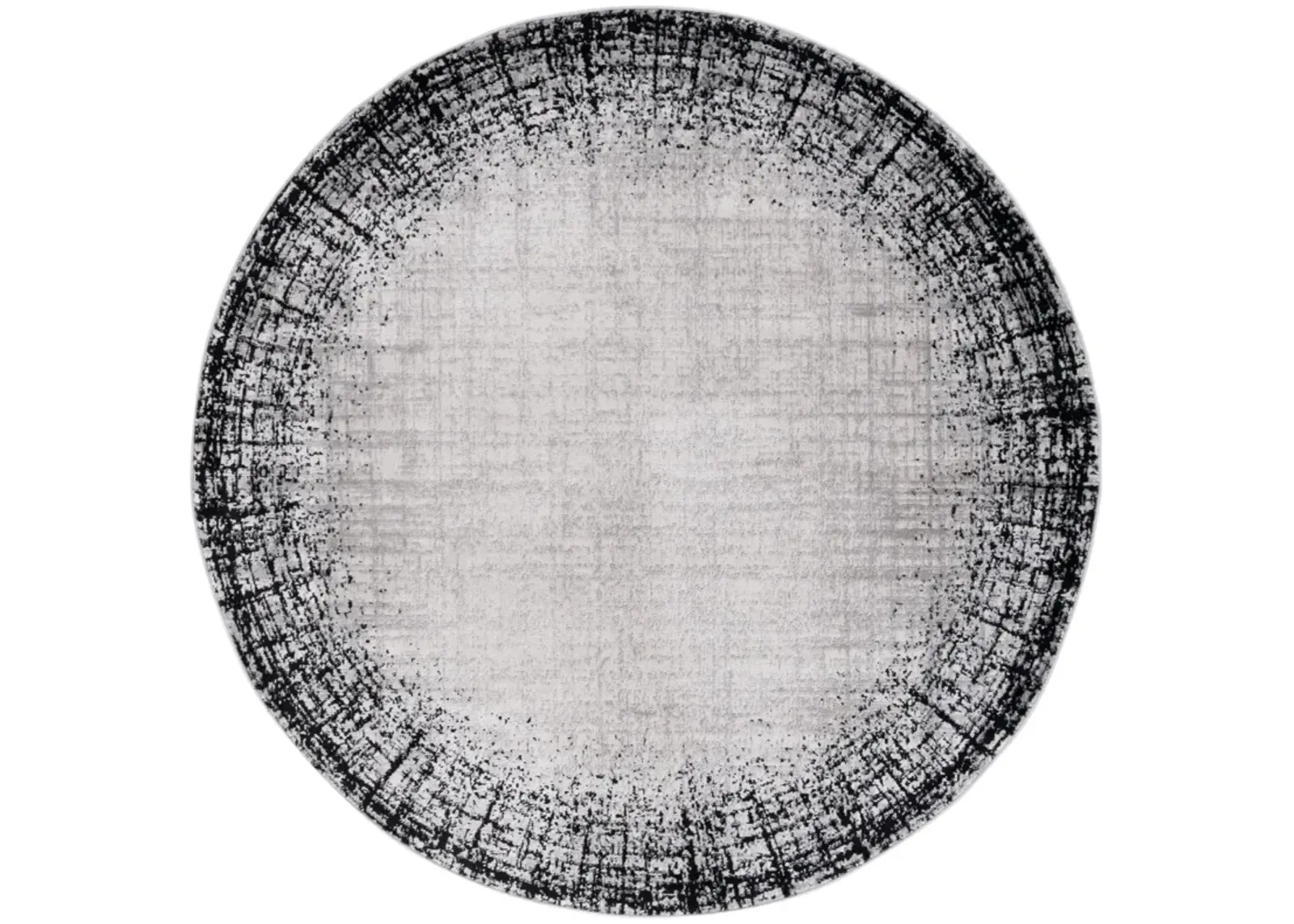 SKYLER 113 IVORY GREY  6'-7' x 6'-7' Round Round Rug