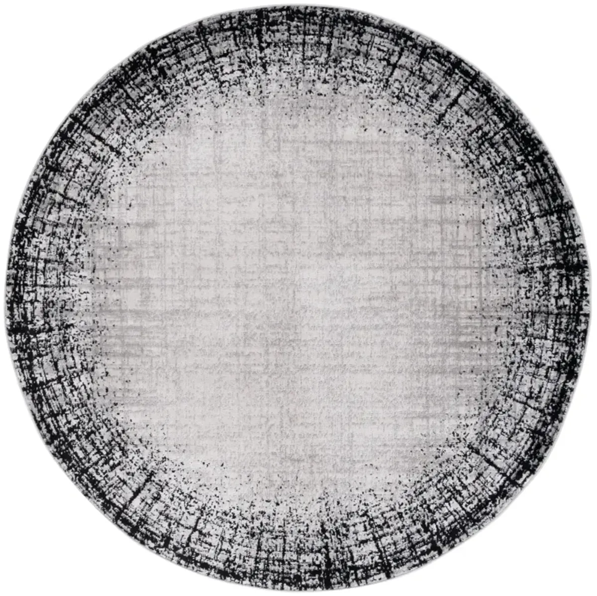 SKYLER 113 IVORY GREY  6'-7' x 6'-7' Round Round Rug