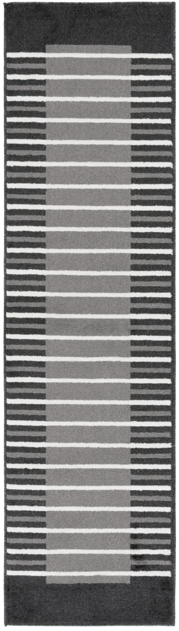 PYRAMID 232 GREY  2'-2' x 8' Runner Rug