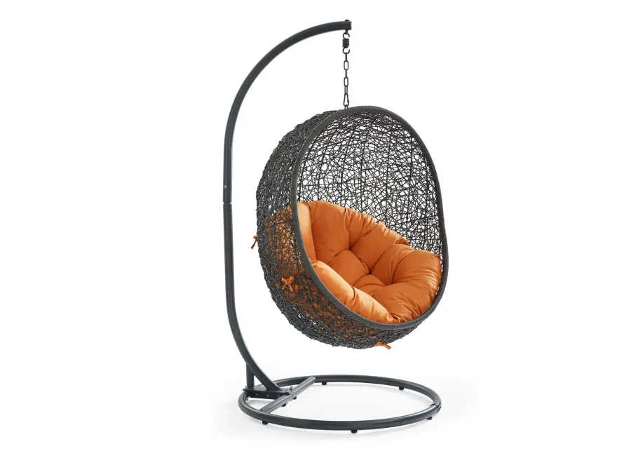 Hide Outdoor Patio Swing Chair With Stand