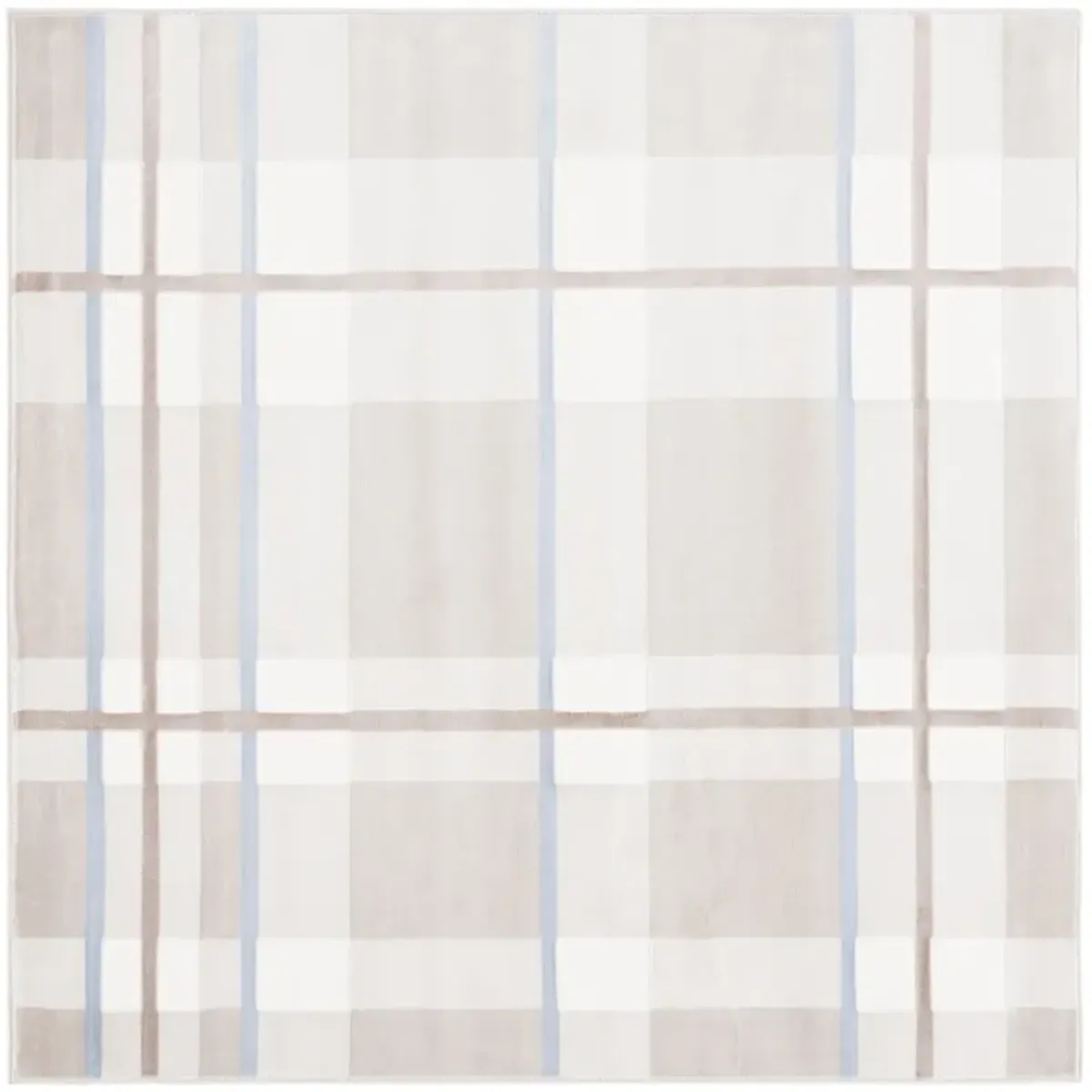 GROOVE 112 BEIGE  6'-7' x 6'-7' Square Square Rug