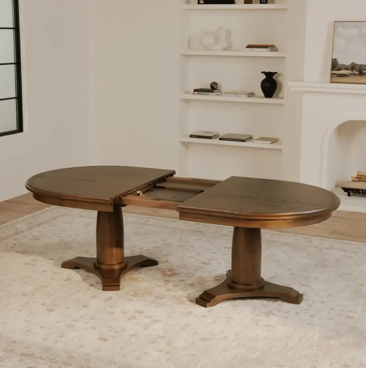 Jamie Extension Dining Table Vintage Brown