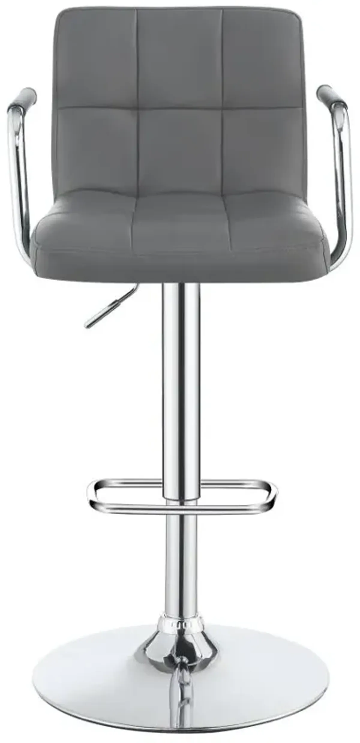 Palomar Adjustable Height Bar Stool Grey and Chrome