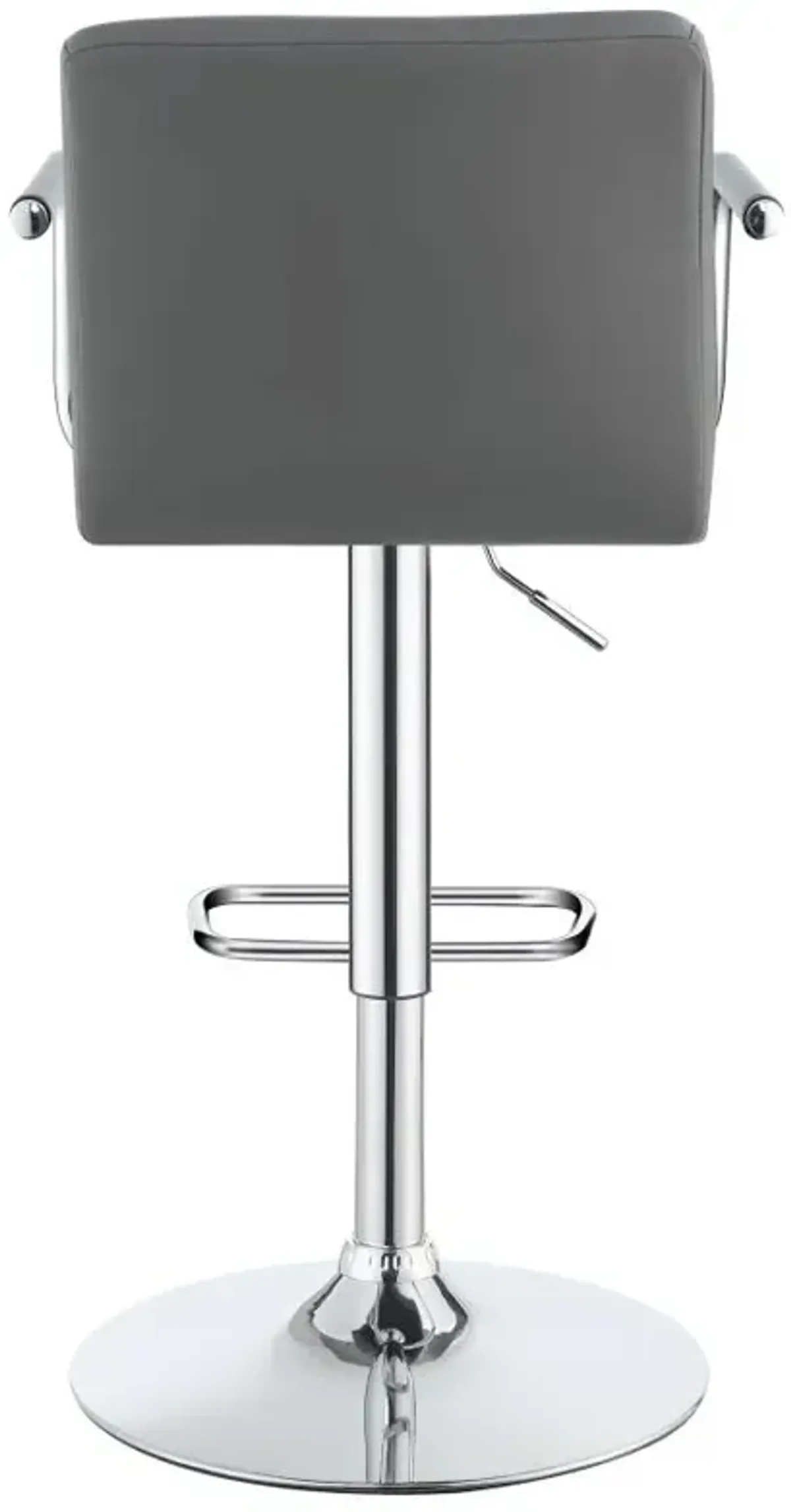 Palomar Adjustable Height Bar Stool Grey and Chrome