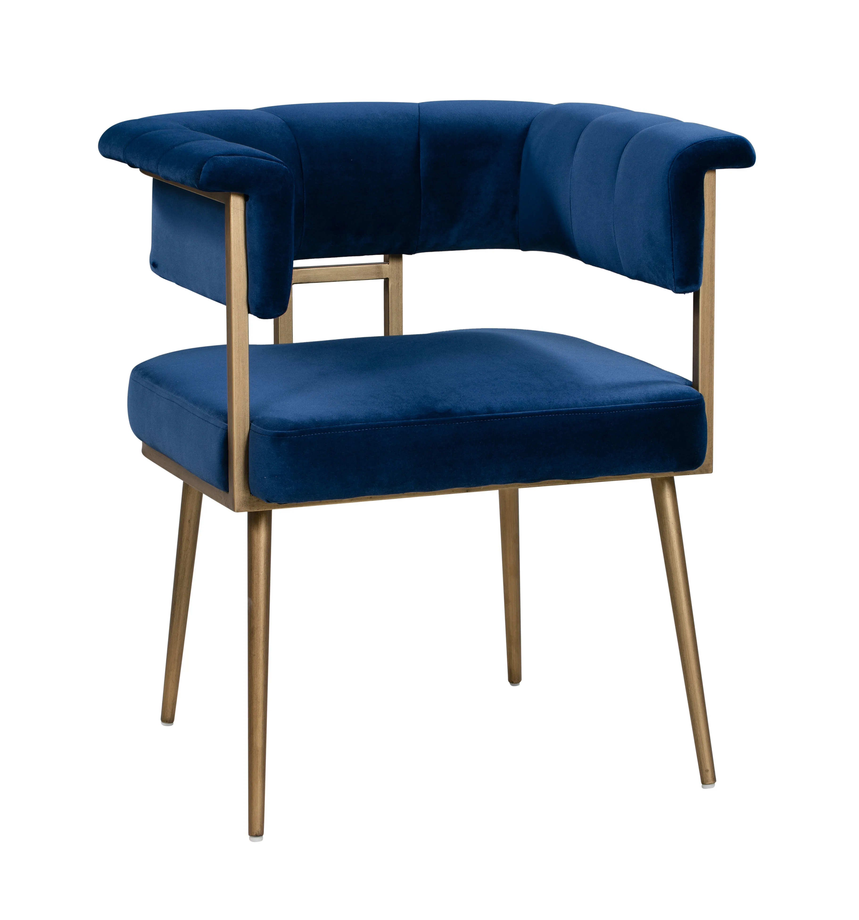 Astrid Navy Velvet Chair