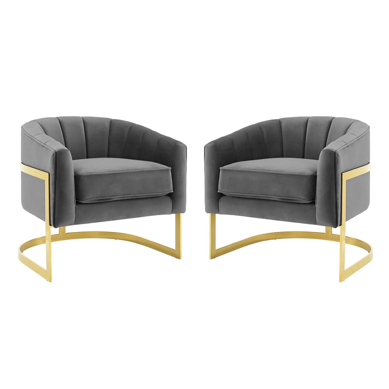 Esteem Accent Armchair Performance Velvet Set of 2