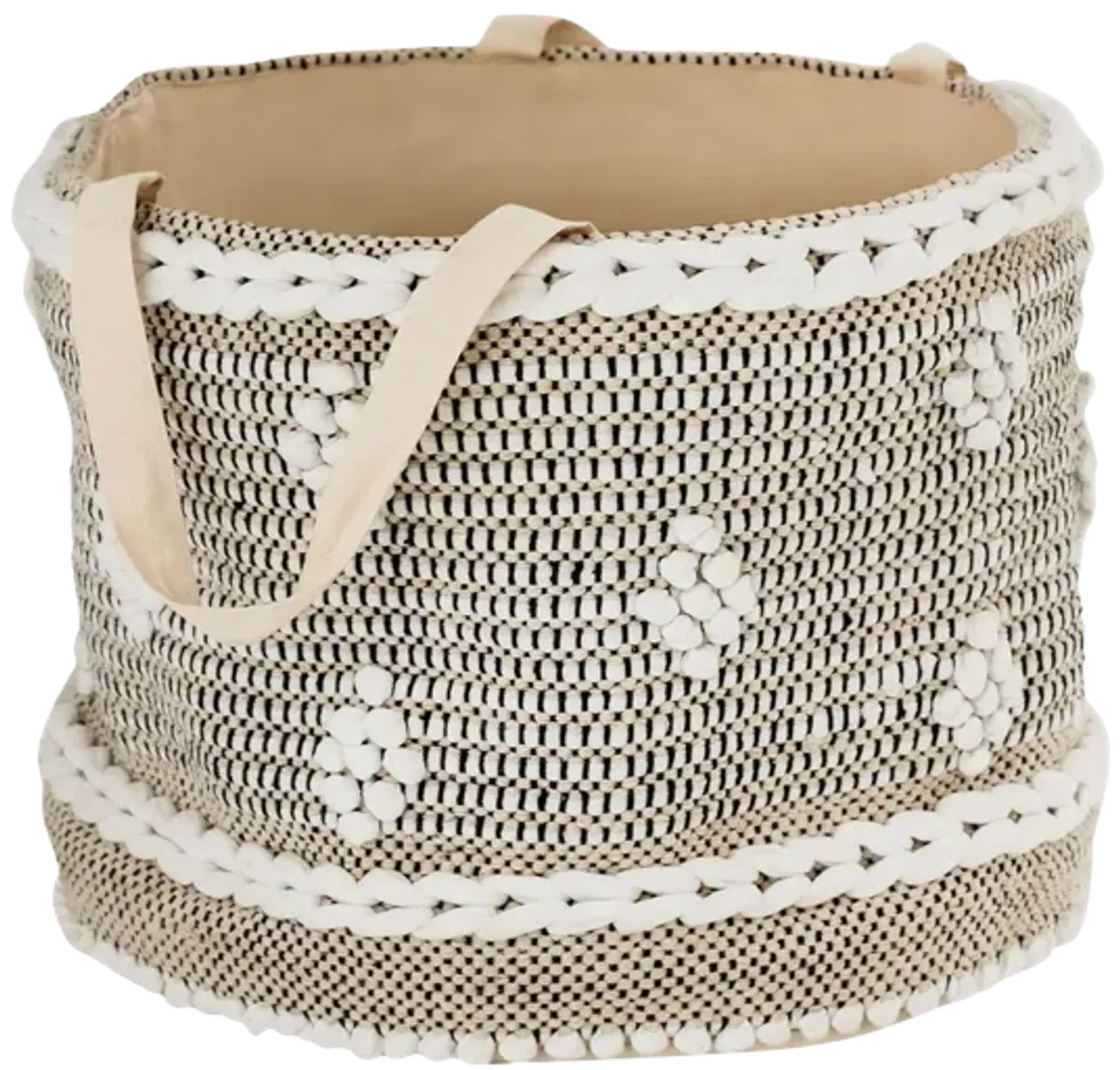 Fasan Fabric Storage Basket - Crema