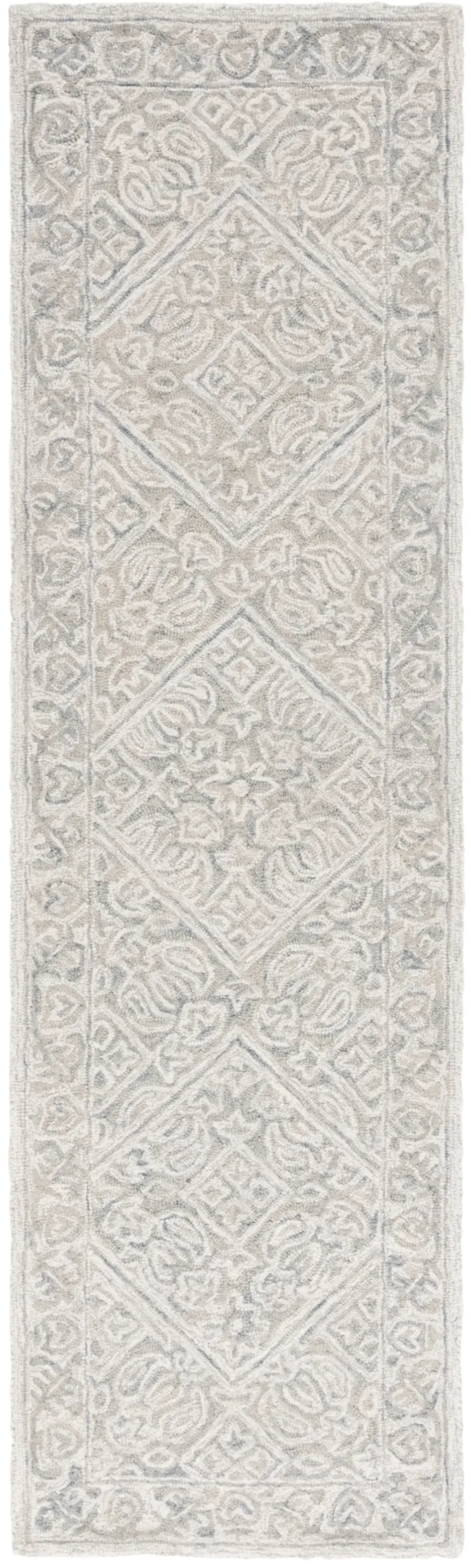 DIP DYE 151 GREY  2'-3' x 8' Runner Rug