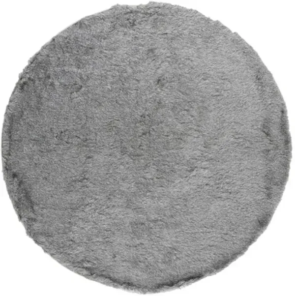 PARIS SHAG Silver 7' X 7' Round Round Rug