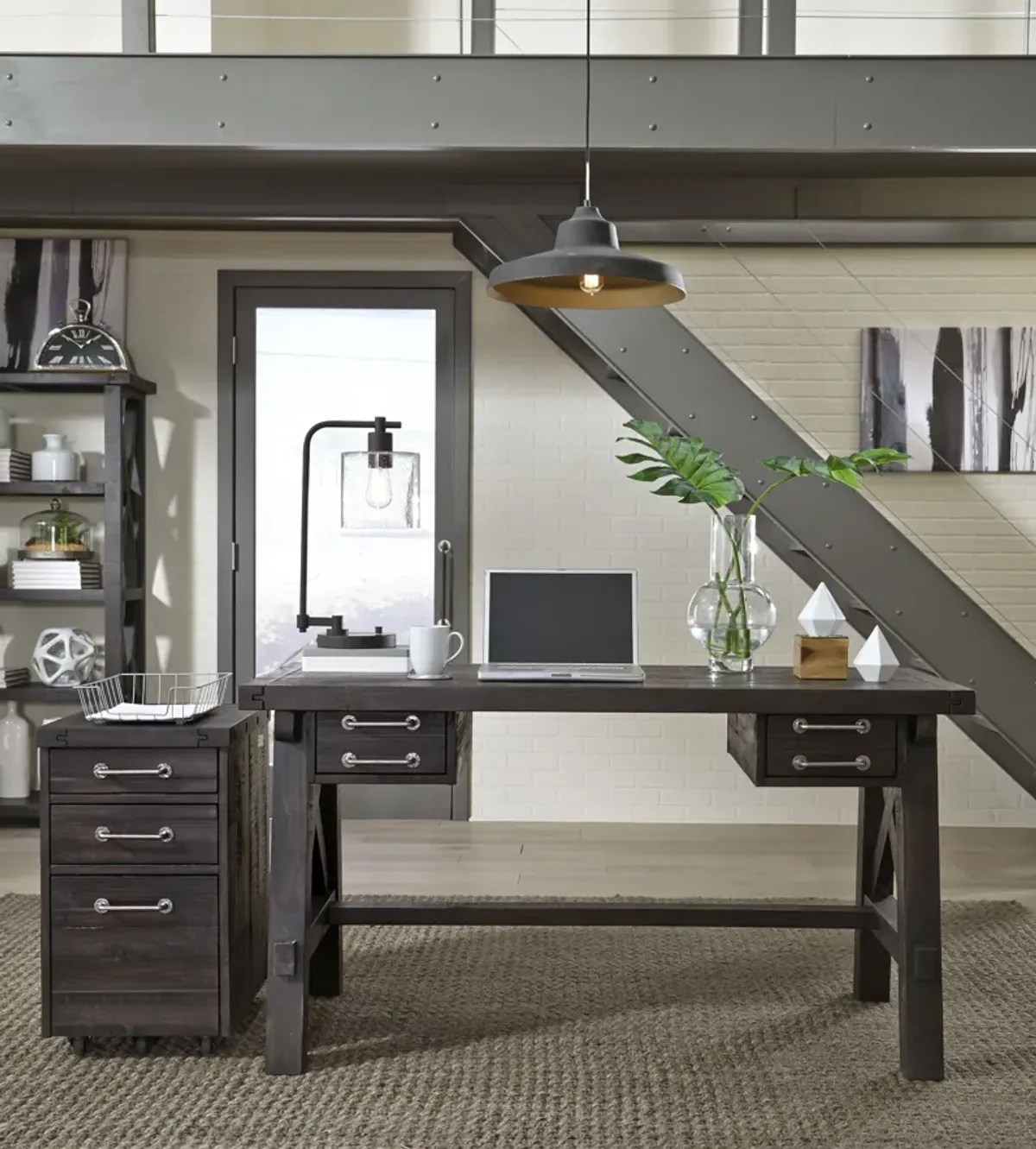 Yosemite Solid Wood Desk in Cafe