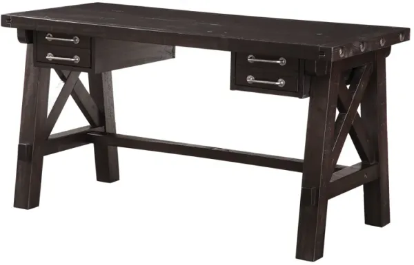 Yosemite Solid Wood Desk In Cafe