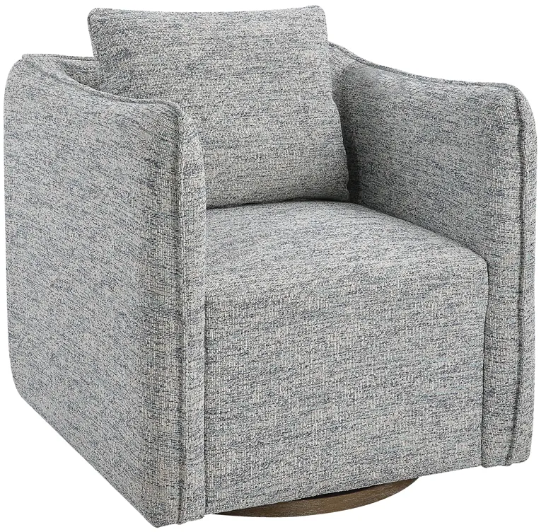 Corben Blue Swivel Chair