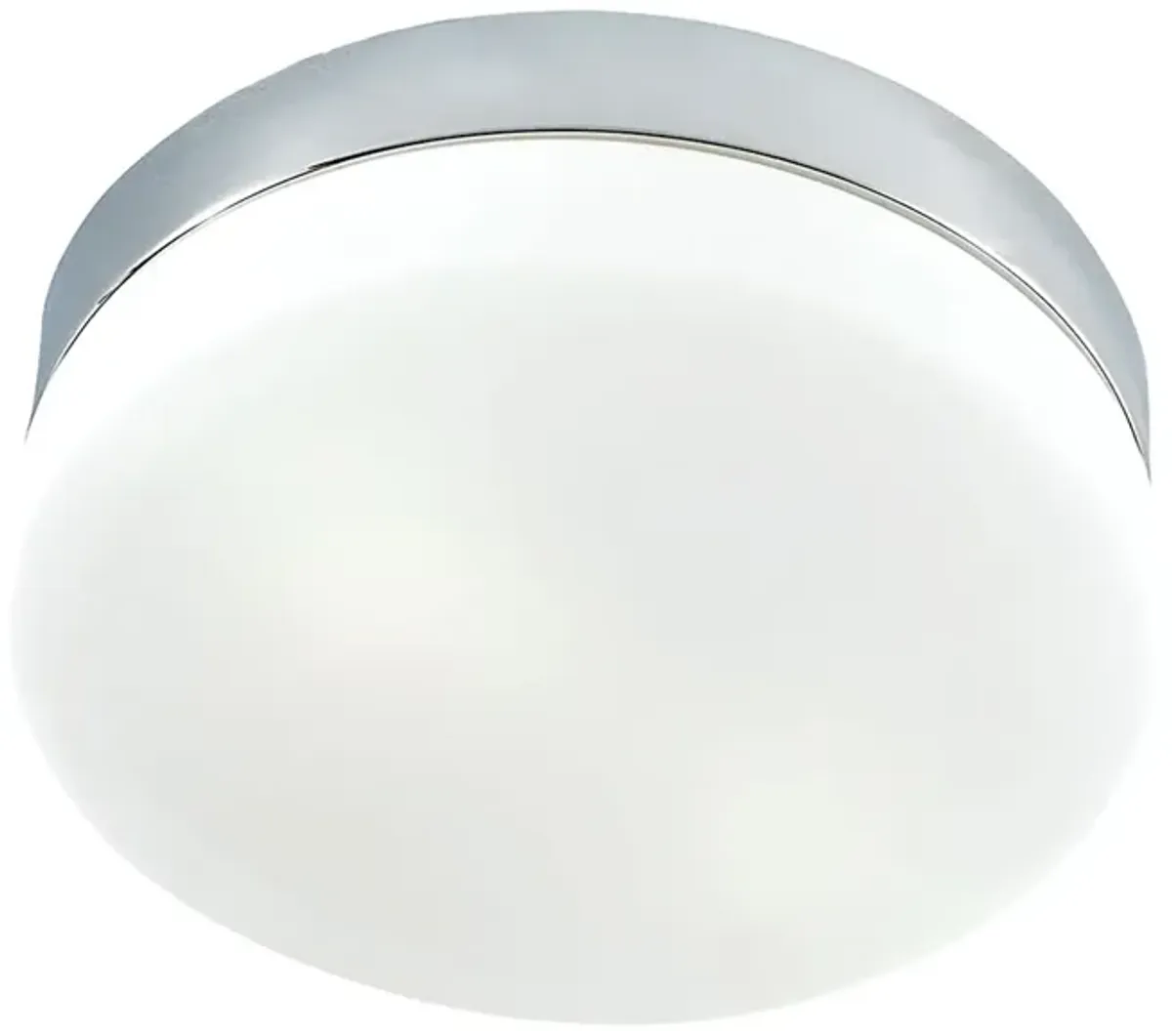 Flush Mounts 9" Wide 1-Light Flush Mount - Chrome