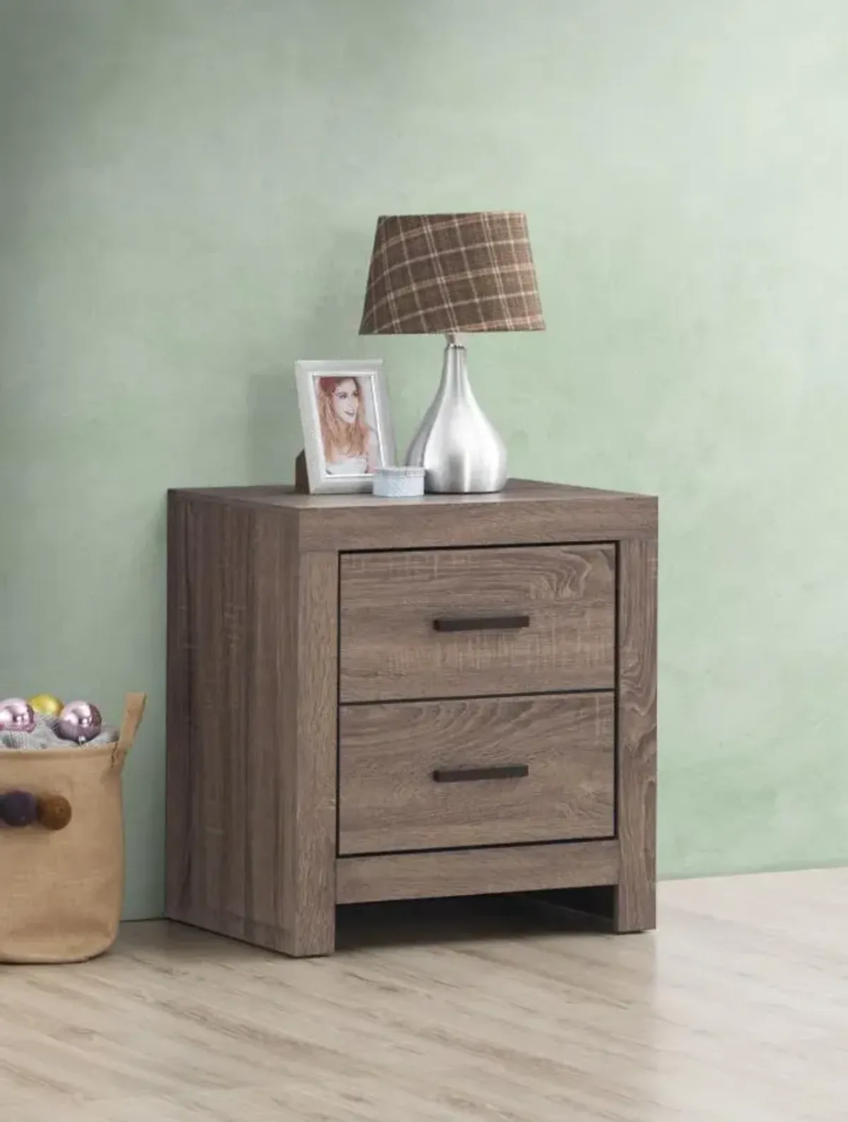 Abbie 2-Drawer Nightstand