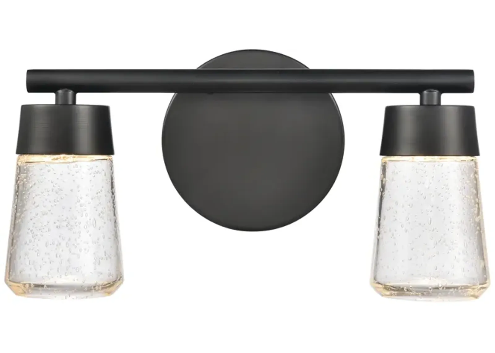 Jergen 12.5" Wide 2-Light Vanity Light - Matte Black