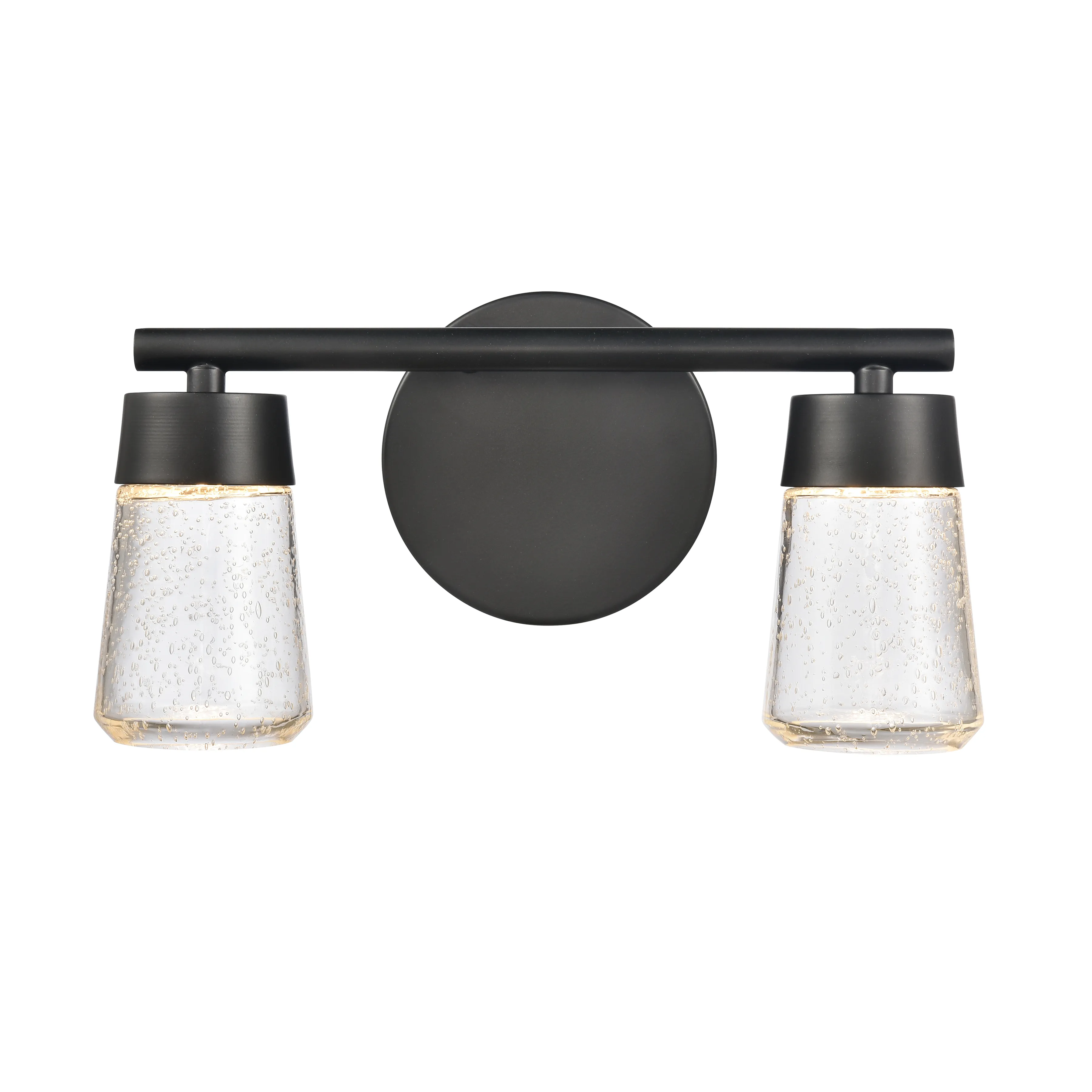 Jergen 12.5" Wide 2-Light Vanity Light - Matte Black