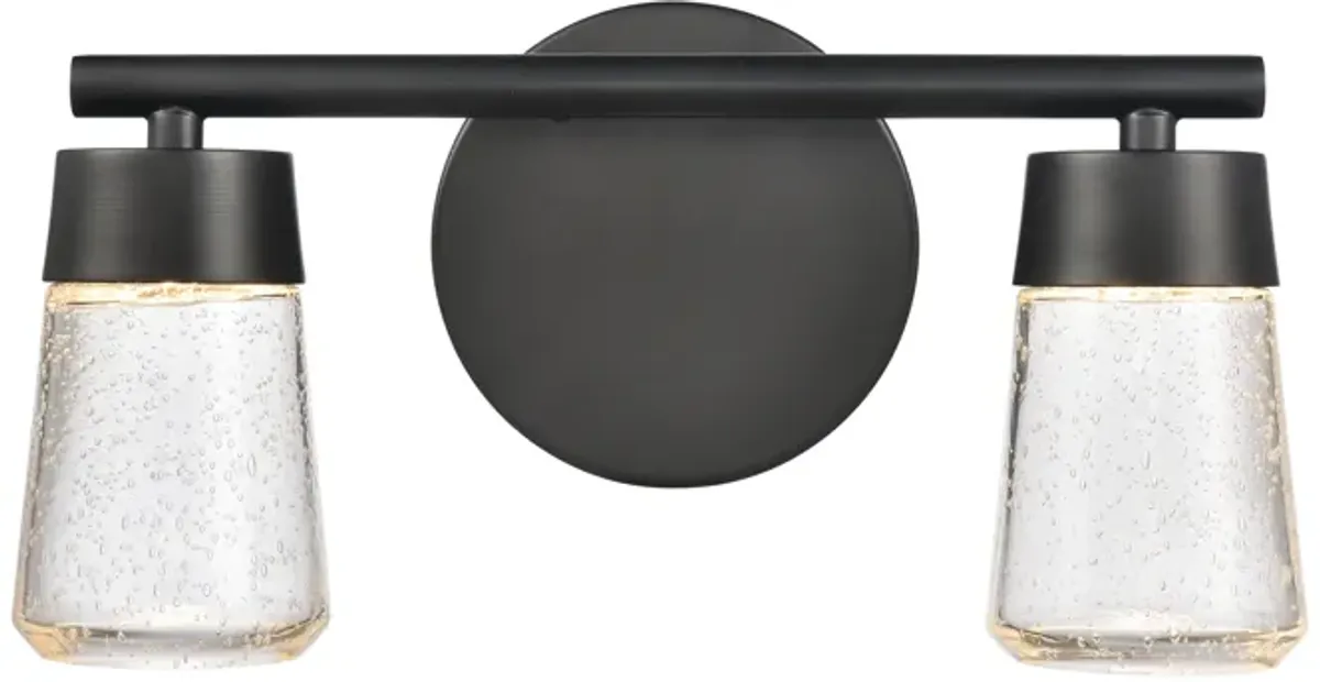 Jergen 12.5" Wide 2-Light Vanity Light - Matte Black