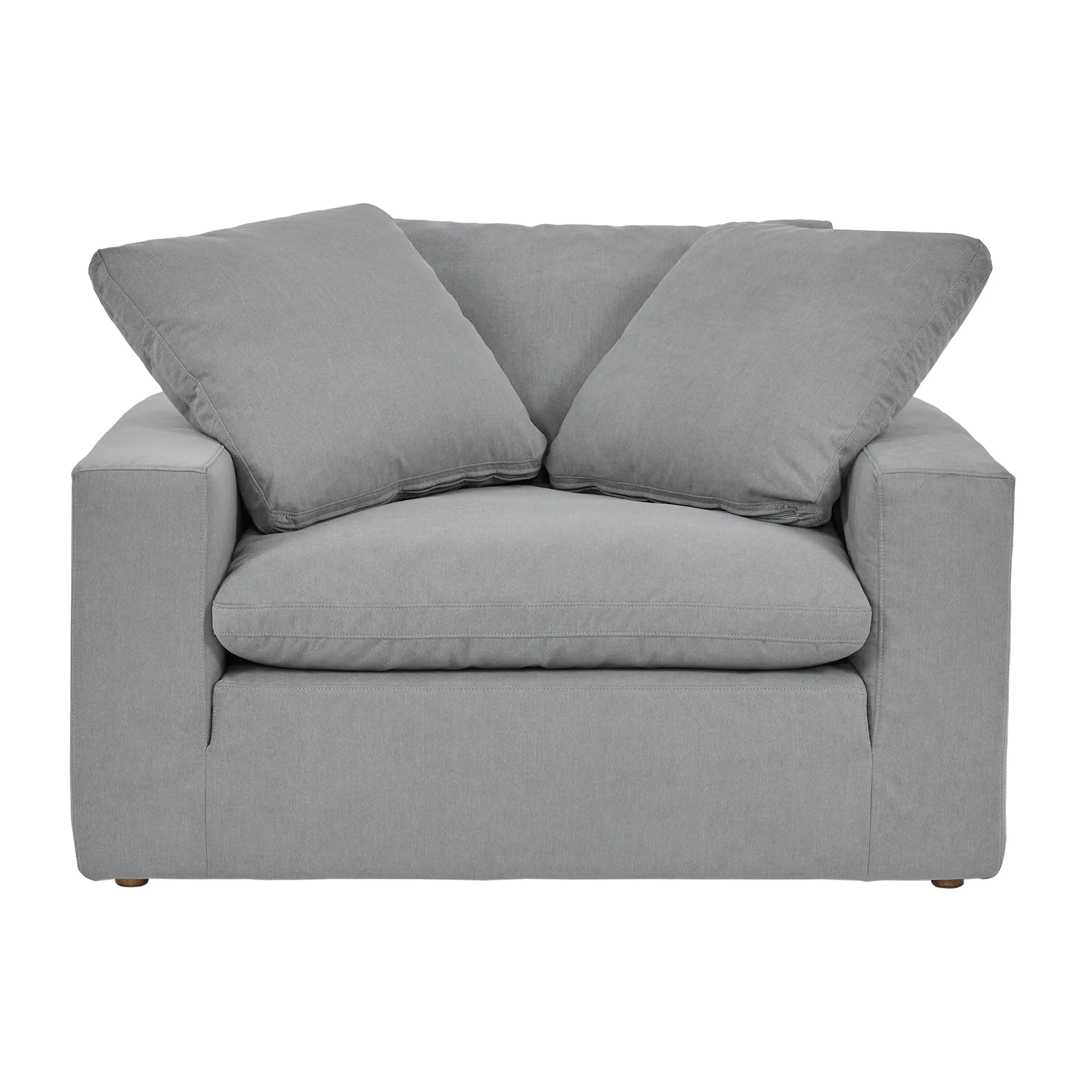 Liberty 51.5" Upholstered Chair and a Half in Slate Gray