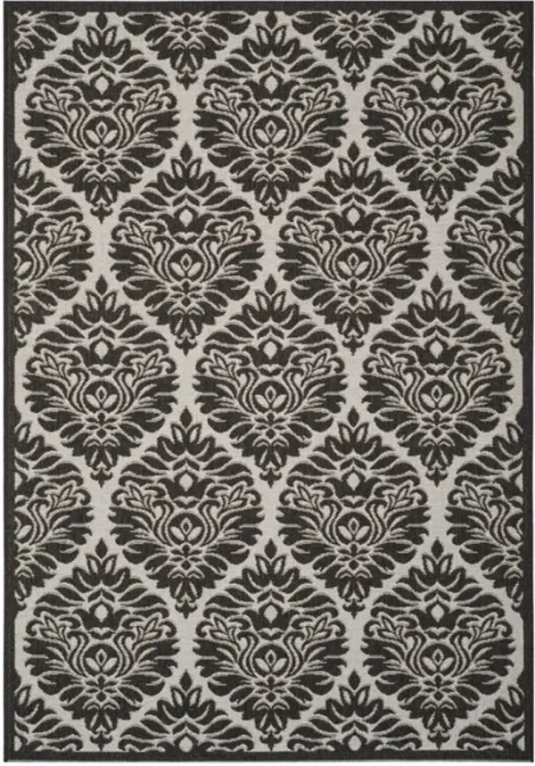LINDEN 135 Collection LND135A-5 Light Grey / Charcoal 5'-3" X 7'-6"