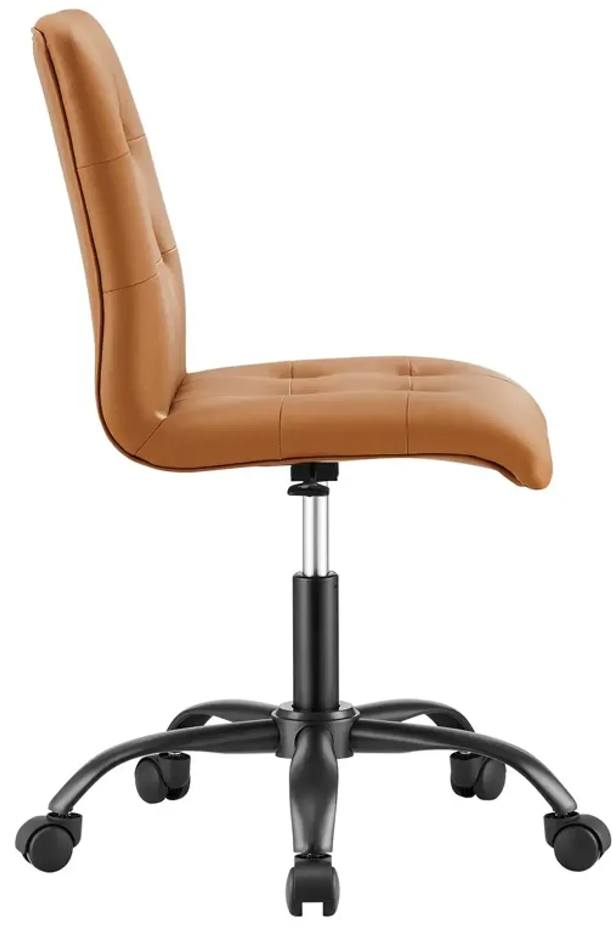 Prim Armless Vegan Leather Office Chair