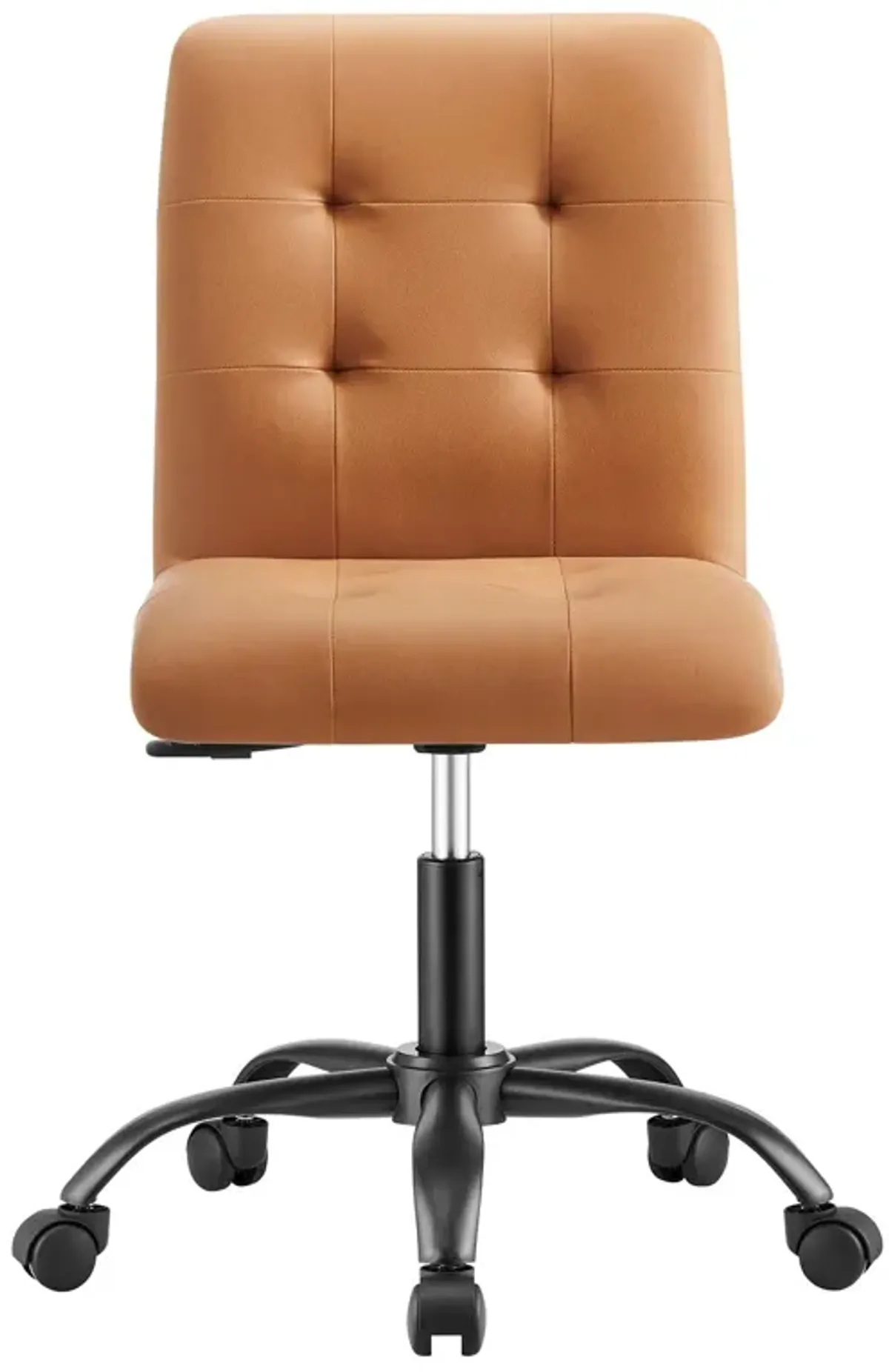 Prim Armless Vegan Leather Office Chair