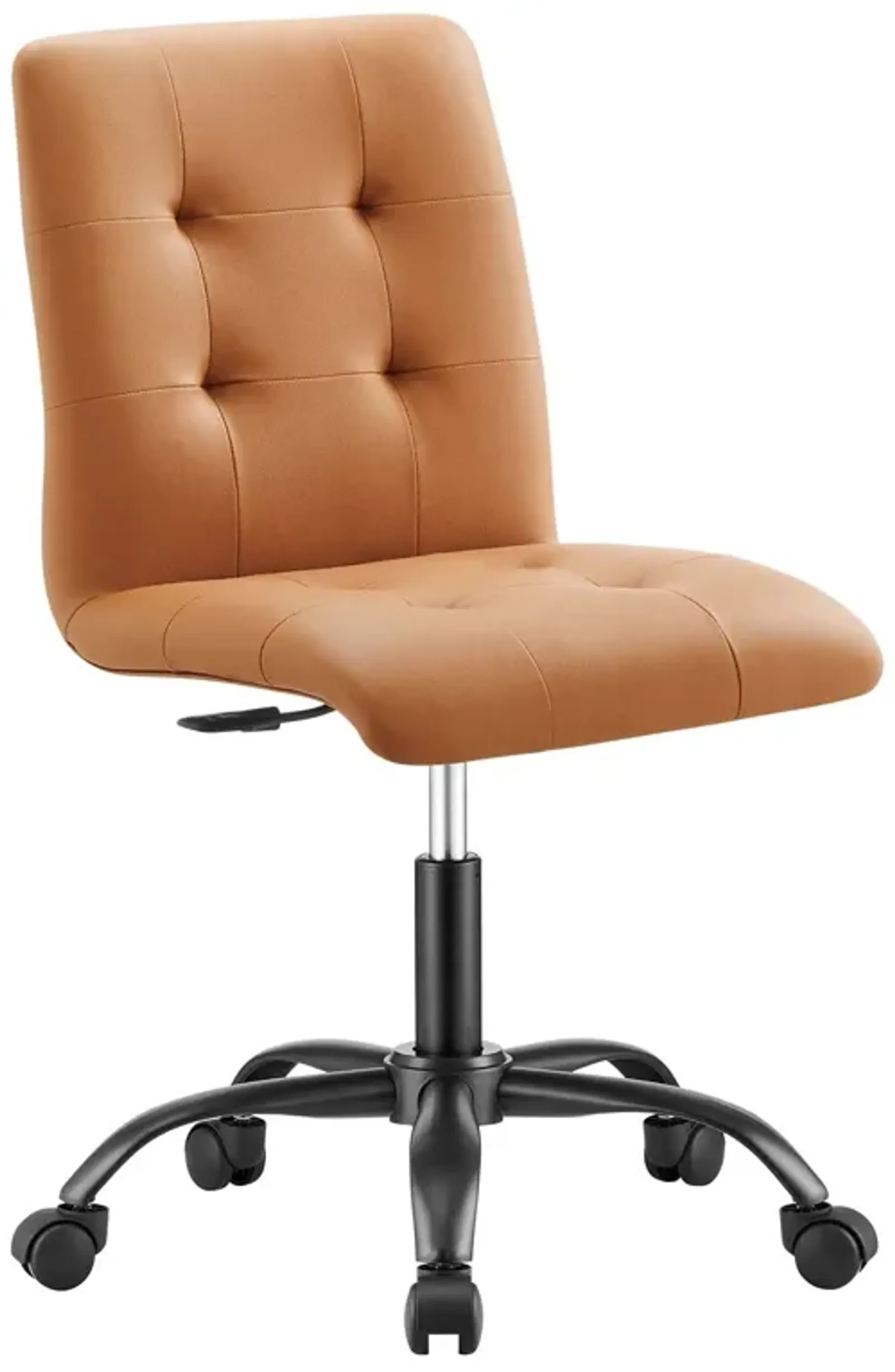 Prim Armless Vegan Leather Office Chair