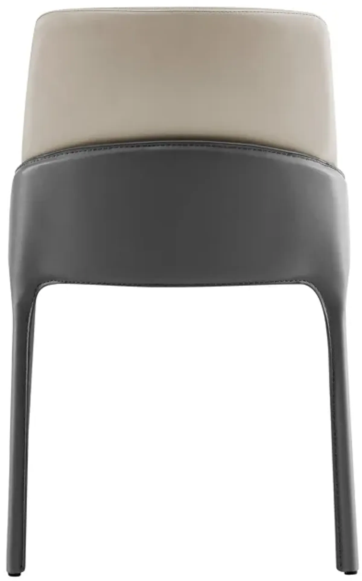 Vilante Side Chair in Light Gray and Gray