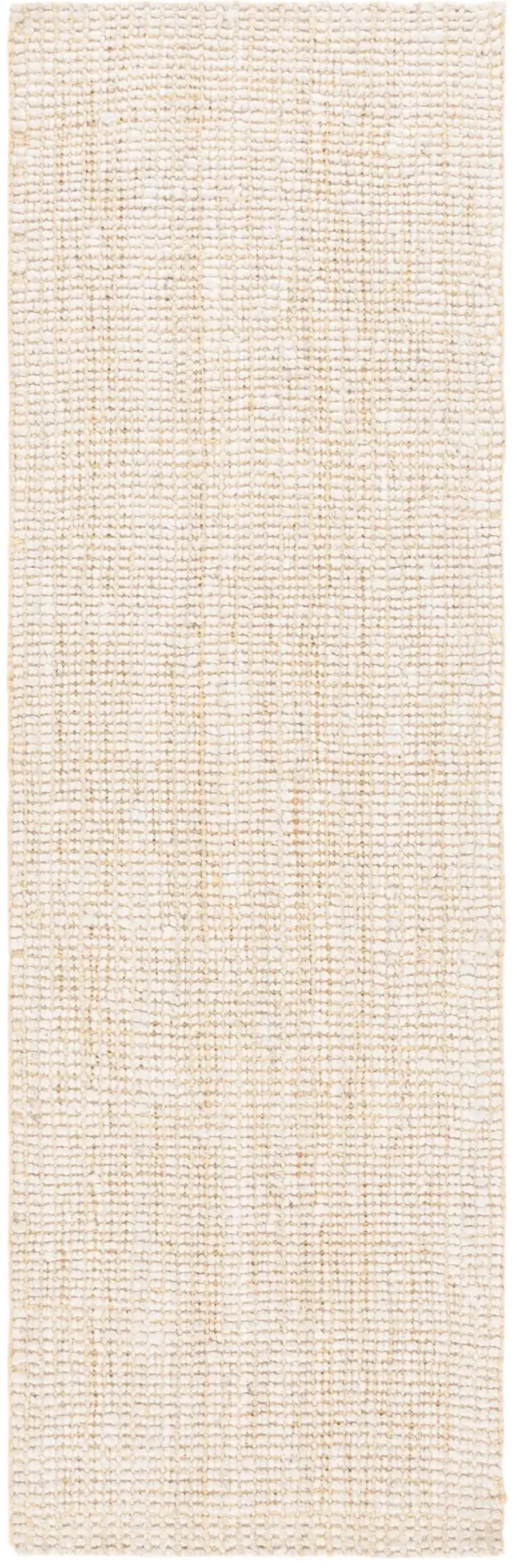 NATURAL FIBER Hand loomed 2'-6' x 8' runner