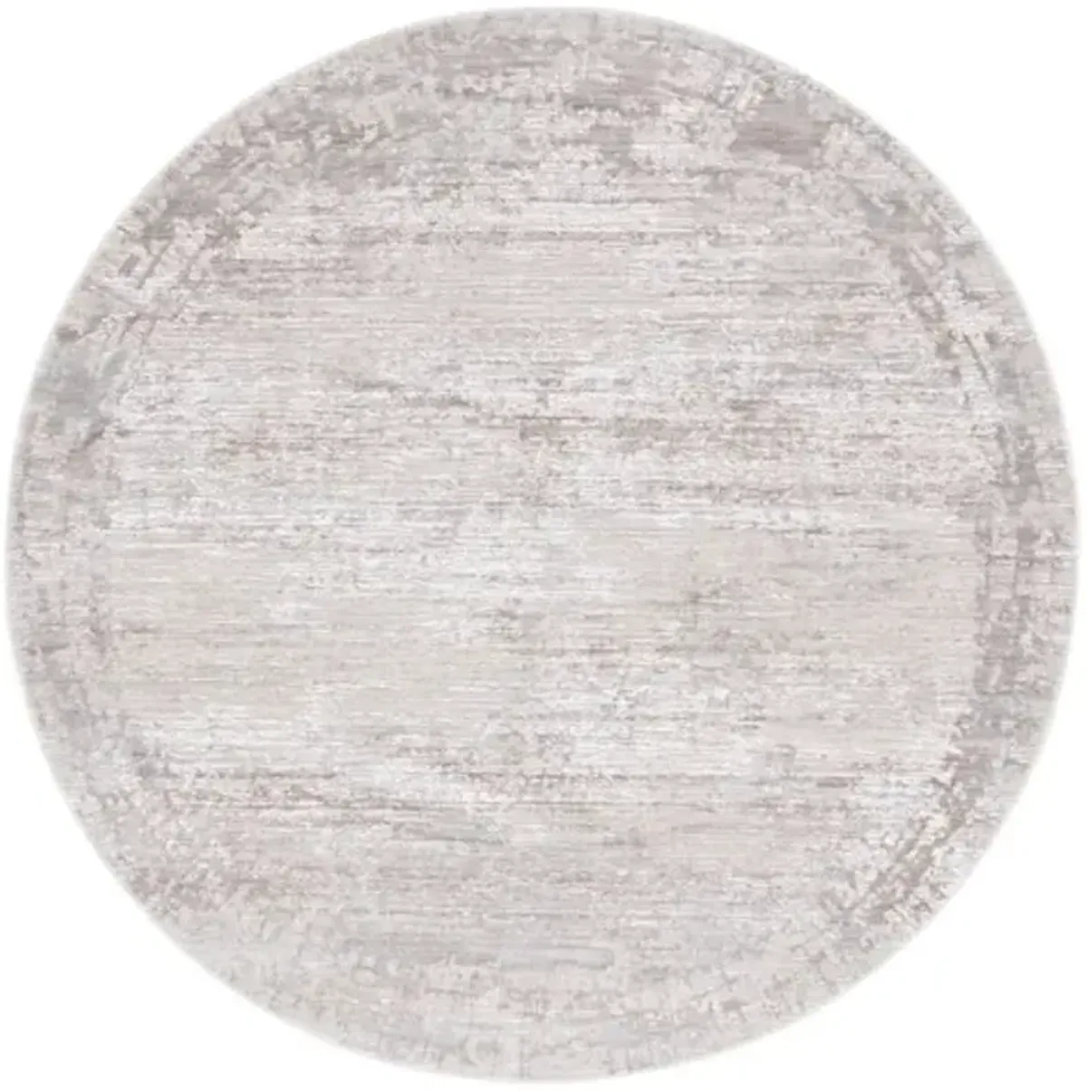 PLATINUM 540 Grey 6'-7' X 6'-7' Round Round Rug