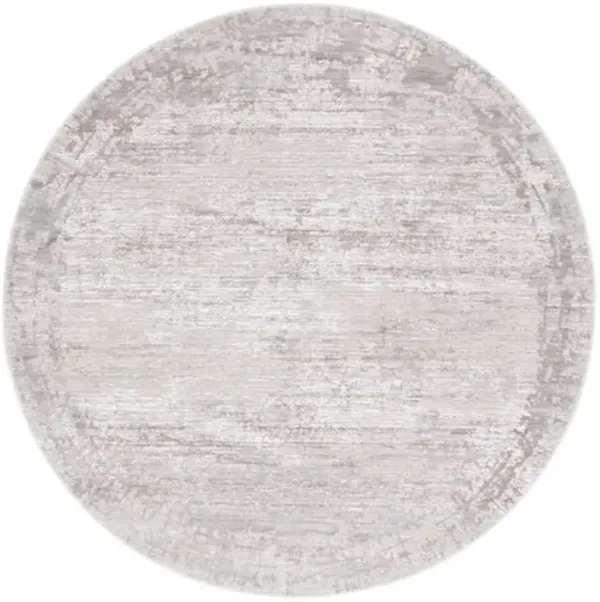 PLATINUM 540 Grey 6'-7' X 6'-7' Round Round Rug