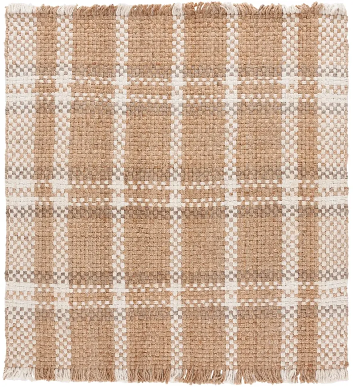 NATURAL FIBER Hand Woven 6' x 6' Square area rug