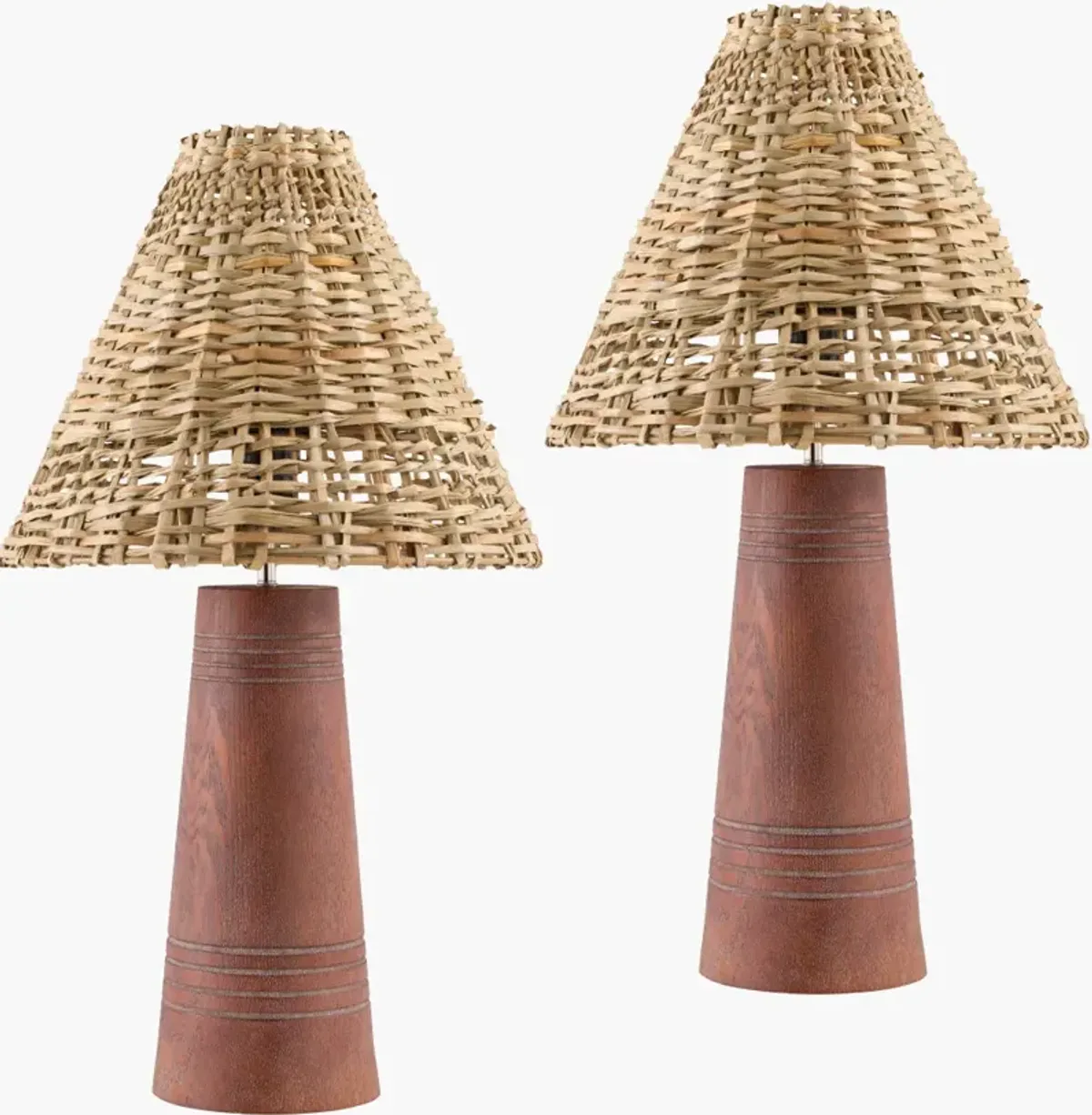 Trout TRT-001 22"H x 12"W x 12"D Accent Table Lamp