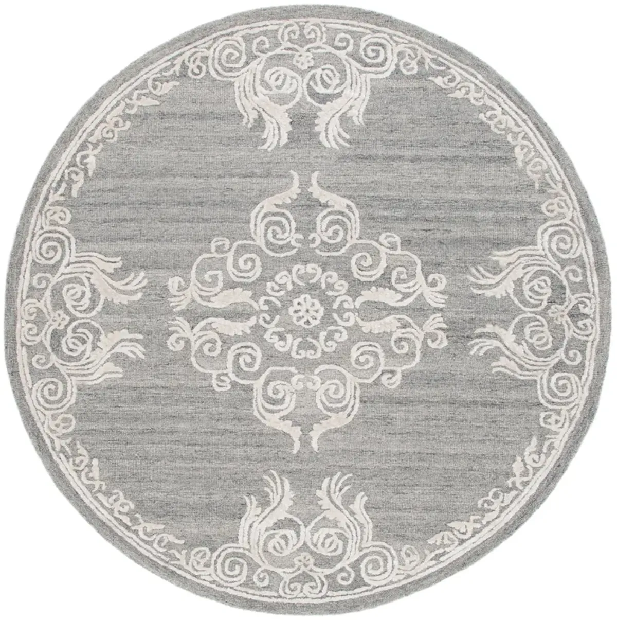 GLAMOUR Hand Tufted 6' x 6' Round area rug