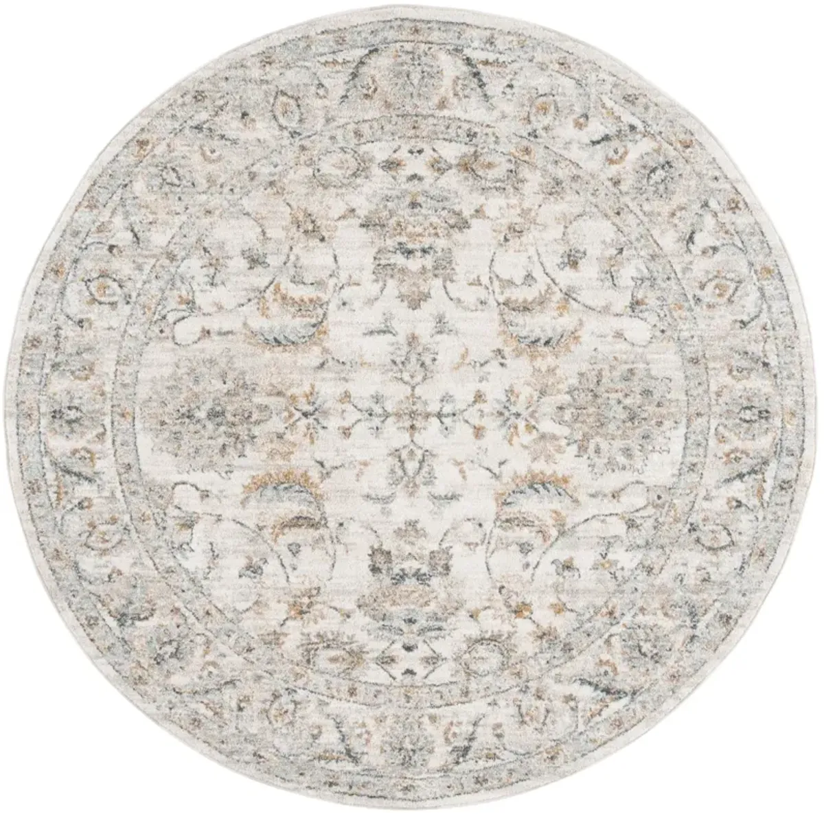 AVALON 220 IVORY  6'-7' X 6'-7' Round Round Rug