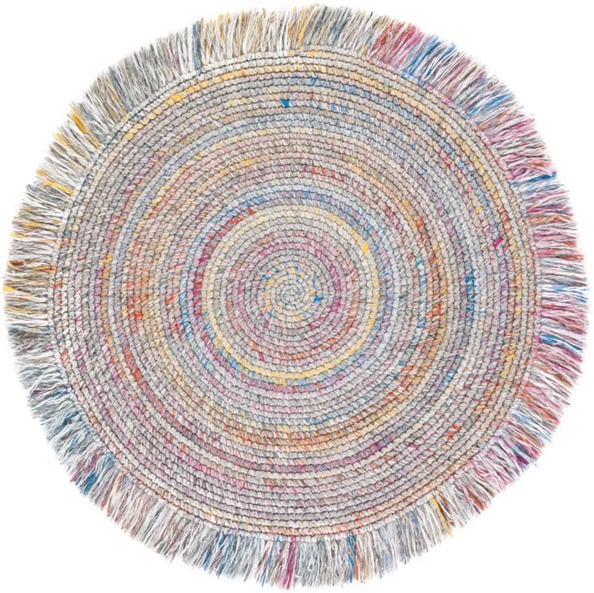 RENEWAL Hand Woven 5' x 5' Round area rug